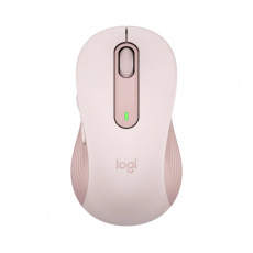 Logitech Signature M650 L/Kancelářská/Optická/Pro praváky/Bezdrátová USB + Bluetooth/Růžová