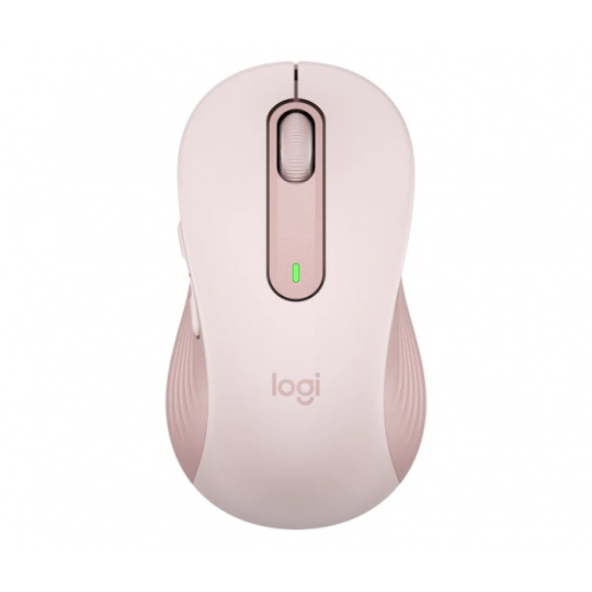 Logitech Signature M650 L/Kancelářská/Optická/Pro praváky/Bezdrátová USB + Bluetooth/Růžová