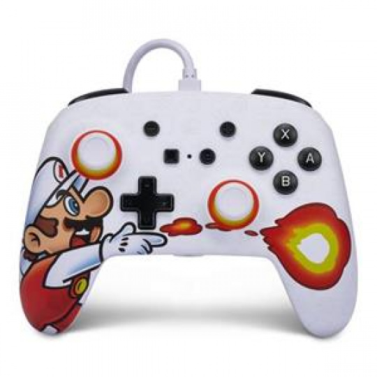 PowerA Enhanced Wired Controller for Nintendo Switch - Fireball Mario PowerA Enhanced Wired Controller for Nintendo Switch - Fireball Mario