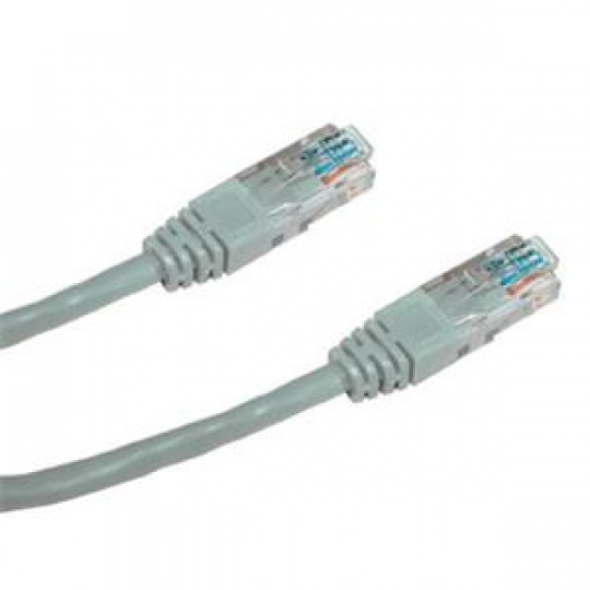 DATACOM Patch cord UTP CAT6 0,25m šedý