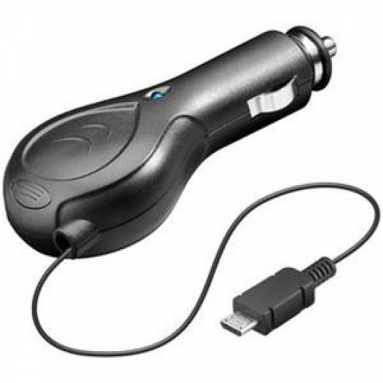 goobay Nabíjecí zdroj s navíjecím kabelem a micro USB pro mobilní telefony do automobilu 0,8A goobay Nabíjecí zdroj s navíjecím kabelem a micro USB pro mobilní telefony do automobilu 0,8A