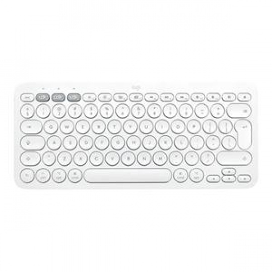 Logitech klávesnice Bluetooth Keyboard K380 US, bílá