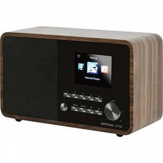 Nedis 22-320-00 - Imperial i110 (V2) Wi-Fi internetové rádio s funkcí přehrávače médií a Bluetooth® - vzhled dřeva