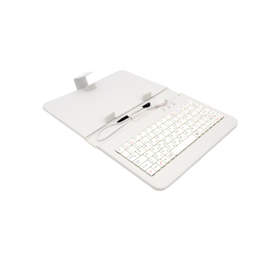 AIREN AiTab Leather Case 1 with USB Keyboard 7" WHITE (CZ/SK/DE/UK/US.. layout)