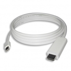 Kabel Mini DisplayPort 1.2 - HDMI 2.0, PremiumCord, 2m, bílý