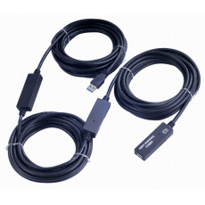 PremiumCord USB 3.0 repeater a prodluž. kabel 15m