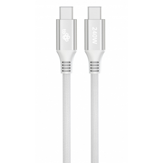 TB Touch USB C - USB C 240W, 1m bilý