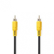 Nedis CVGL24100BK20 - Kompozitní Video kabel | RCA Zástrčka - RCA Zástrčka | 2 m | Černá Nedis CVGL24100BK20 - Kompozitní Video kabel | RCA Zástrčka - RCA Zástrčka | 2 m | Černá