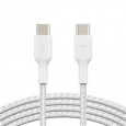 Belkin BOOST CHARGE™ USB-C/USB-C kabel, 2m, bílý - odolný - 2pack