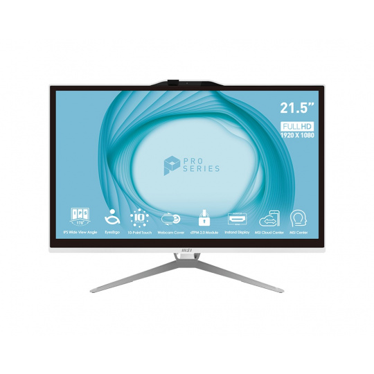 MSI PRO/AP222T 13M-413CZ/21,5"/FHD/T/i3-13100/8GB/256GB SSD/UHD 730/W11H/Bílá/2R
