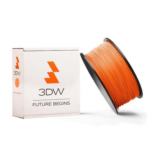 3DW - PLA filament 1,75mm oranžová, 1kg, tisk 190-210°C