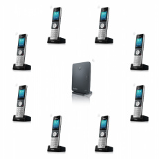 Yealink W60P, IP DECT báze+ručka, PoE, 2,4" bar.disp., až 8 ruček Yealink W60P, IP DECT báze+ručka, PoE, 2,4" bar.disp., až 8 ruček