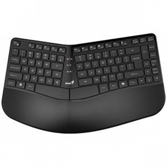 Genius Ergo KB-7000BT Klávesnice, bezdrátová, ergonomická, Bluetooth, 2,4GHz, USB, CZ+SK layout, Copilot klávesa,černá Genius Ergo KB-7000BT Klávesnice, bezdrátová, ergonomická, Bluetooth, 2,4GHz, USB, CZ+SK layout, Copilot klávesa,černá