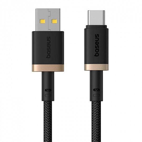 Baseus Rychlonabíjecí kabel Dura USB/USB-C 1m 60W černo zlatý Baseus Rychlonabíjecí kabel Dura USB/USB-C 1m 60W černo zlatý