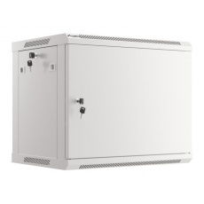 LANBERG RACKOVÁ SKŘÍŇ 19" PRO MONTÁŽ NA STĚNU 9U/600X450 PRO VLASTNÍ MONTÁŽ S KOVOVÝMI DVEŘMI ŠEDÁ  (PLOCHÉ BALENÍ)