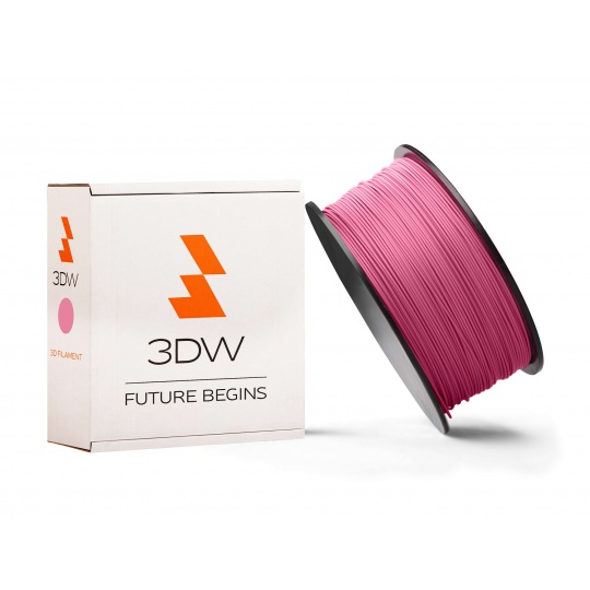 3DW - PLA filament 1,75mm růžová, 1kg, tisk 190-210°C