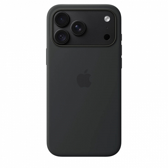 iPhone 18 Pro Max Silicone Case w MS - Black / SK iPhone 18 Pro Max Silicone Case w MS - Black / SK