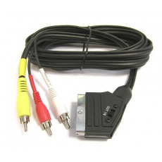 PremiumCord SCART - 3xCINCH 1.5m in/out přepínač PremiumCord SCART - 3xCINCH 1.5m in/out přepínač