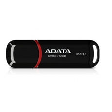 ADATA UV150/64GB/40MBps/USB 3.1/USB-A/Černá