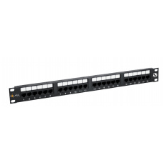19" Patch panel Solarix 24xRJ45 CAT5E UTP černý 150MHz 19" Patch panel Solarix 24xRJ45 CAT5E UTP černý 150MHz