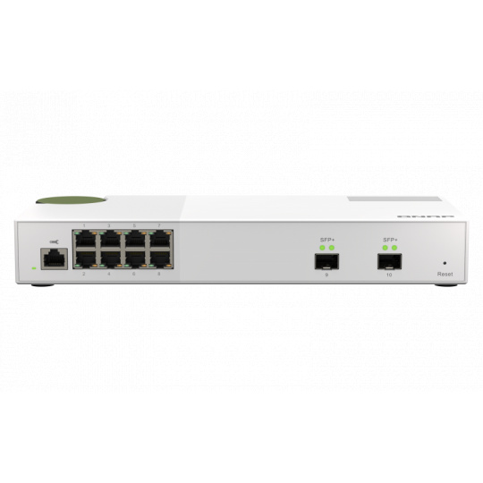 QNAP řízený switch QSW-M2108-2S (8x 2,5GbE RJ45 a 2x 10GbE SFP+)