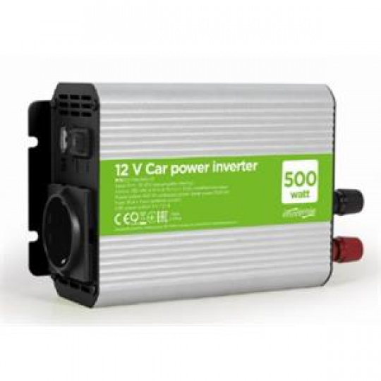GEMBIRD 12V měnič napětí do auta, výkon 500 W