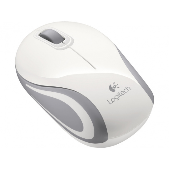 myš Logitech Mini Wireless Mouse M187, nano USB, bílá