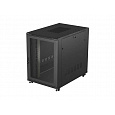19" VOLNĚ STOJÍCÍ RACKOVÁ SKŘÍŇ 22U 800X1000 ČERNÉ SKLENĚNÉ DVEŘE LCD LANBERG (FLAT PACK) V2