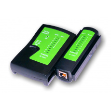 UTP kabel tester RJ11,RJ45-indikace LED diody,čern UTP kabel tester RJ11,RJ45-indikace LED diody,čern