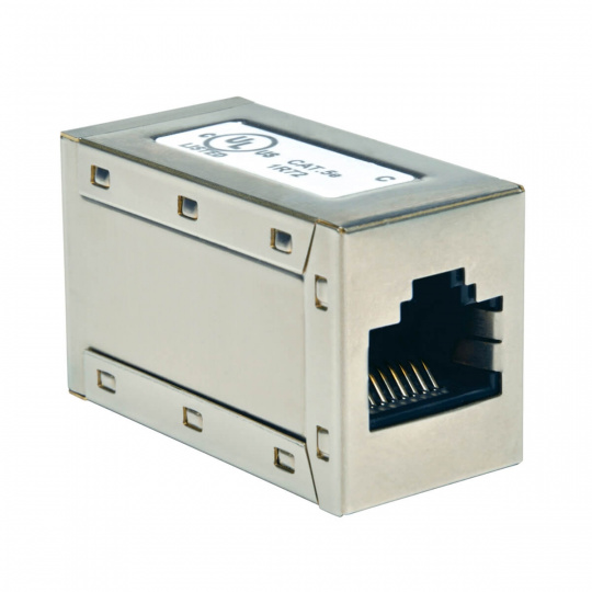 Spojka průchozí stíněná, Cat5e, RJ45 Samice/Samice