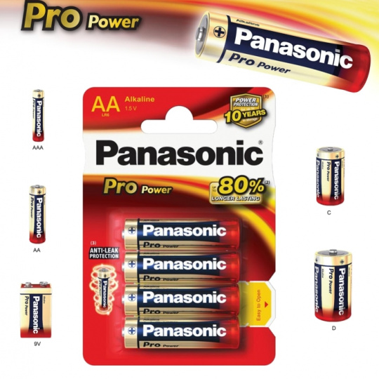 Panasonic LR6, AA , Pro Power, 4ks, alkalická baterie