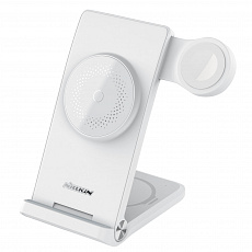 Nillkin PowerTrio 3v1 Bezdrátová Nabíječka MagSafe pro Apple Watch White (MFI) Nillkin PowerTrio 3v1 Bezdrátová Nabíječka MagSafe pro Apple Watch White (MFI)