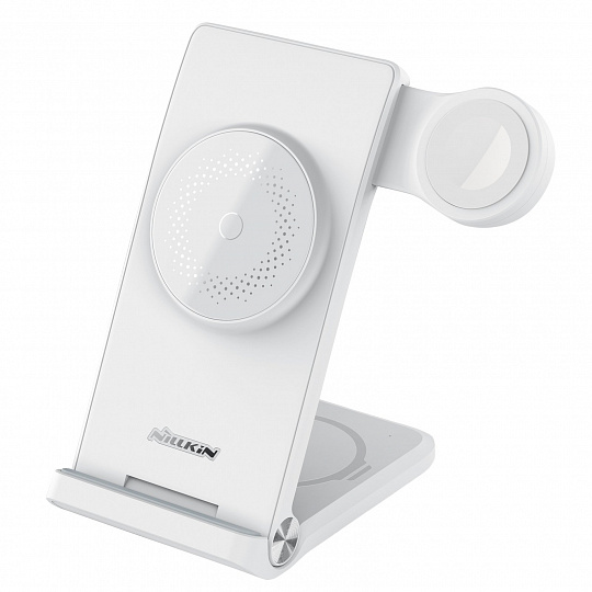 Nillkin PowerTrio 3v1 Bezdrátová Nabíječka MagSafe pro Apple Watch White (MFI) Nillkin PowerTrio 3v1 Bezdrátová Nabíječka MagSafe pro Apple Watch White (MFI)