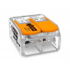 Elektro WAGO Spojovací svorka COMPACT pro všechny druhy vodičů, Max. 6 mm², 2 vodiče s páčkami Elektro WAGO Spojovací svorka COMPACT pro všechny druhy vodičů, Max. 6 mm², 2 vodiče s páčkami