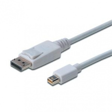 Digitus DisplayPort připojovací kabel, mini DP/M - DP/M 2.0m Digitus DisplayPort připojovací kabel, mini DP/M - DP/M 2.0m