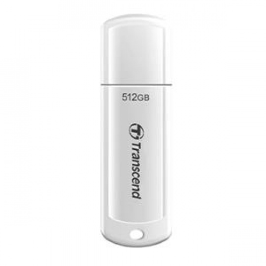 Transcend 512GB JetFlash 730 USB 3.1 flash disk, bílý