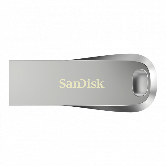 32GB SanDisk Ultra Luxe, USB-A 3.1 Gen 1, čtení 150MB/s, Stříbrné celokovové tělo