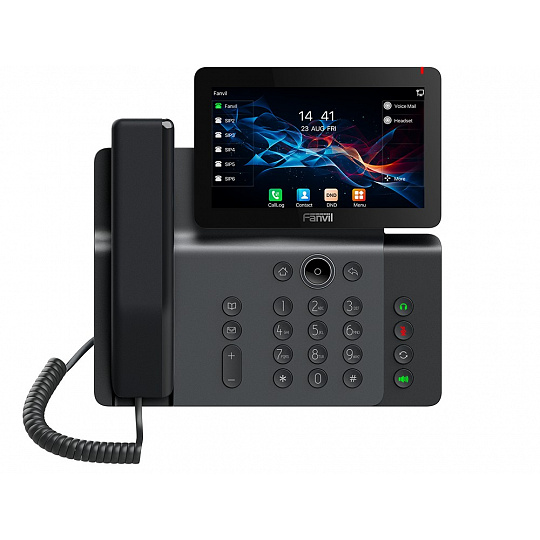 Fanvil V66 SIP telefon, 7" bar.disp., WiFi, BT, dual Gbit, PoE, H.264 Fanvil V66 SIP telefon, 7" bar.disp., WiFi, BT, dual Gbit, PoE, H.264