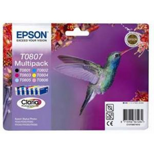 EPSON CLARIA  6 Ink Multipack R265/360, RX560 (T0807)