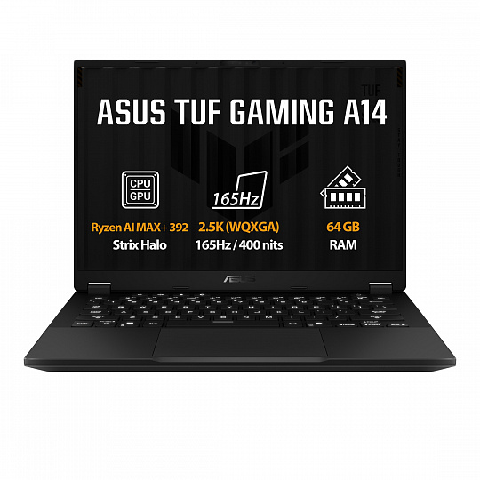 ASUS TUF Gaming A14/FA401EA-RG062WZ/AIMAXPLUS-392/14"/2560x1600/64GB/1TB/AMD int/W11H/Gray/2R ASUS TUF Gaming A14/FA401EA-RG062WZ/AIMAXPLUS-392/14"/2560x1600/64GB/1TB/AMD int/W11H/Gray/2R