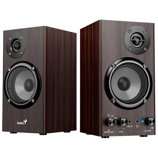 GENIUS repro SP-HF520BT/ tmavě hnědá