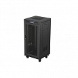 Lanberg RACK CABINET 19" FREE-STANDING 24U/600X600 (FLAT PACK) WITH MESH DOOR LCD BLACK LANBERG V2