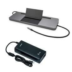 i-tec USB-C Metal Ergonomic 4K 3x Display Docking Station with Power Delivery 85W + i-tec Universal i-tec USB-C Metal Ergonomic 4K 3x Display Docking Station with Power Delivery 85W + i-tec Universal