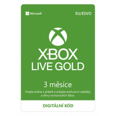 ESD XBOX - Zlaté členství Xbox Live Gold - 3 měsíce (EuroZone)