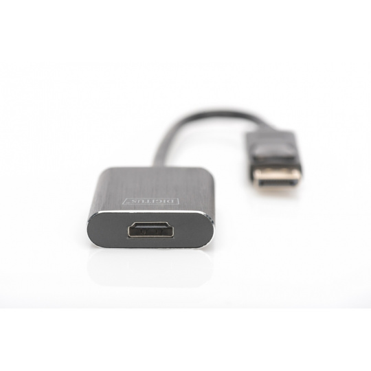 DIGITUS Převodník DisplayPort (1.4) na HDMI (2.0) 4K2K / 60Hz, HDCP 1.4 / 2.2, HDR10, černý