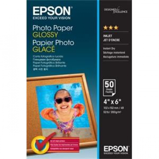 EPSON paper 10x15 - 200g/m2 - 50sheets - photo paper glossy