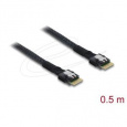 Delock Kabel PCIe 4.0 Slim SAS SFF-8654 4i na Slim SAS SFF-8654 4i, 0,5 m