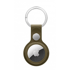AirTag FineWoven Key Ring - Dark Olive AirTag FineWoven Key Ring - Dark Olive
