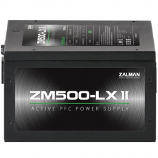 Zdroj Zalman ZM500-LXII 500W eff. 85% ATX12V v2.31 Active PFC 12cm fan Zdroj Zalman ZM500-LXII 500W eff. 85% ATX12V v2.31 Active PFC 12cm fan