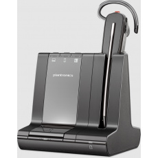 Plantronics Savi 8240 Office/Mono/USB/DECT/Bezdrát/Stand/Černá-stříbrná